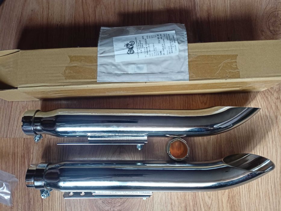 Wydechy nowe  basowe do crusiera choppera