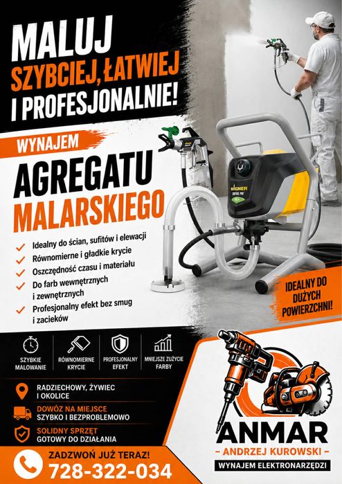 Agregat malarski wagner !WYNAJEM!