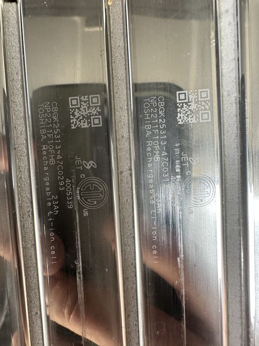 Акумуляторна збірка Toshiba SCiB LTO 12V 6S2P 23Ah 630Wh