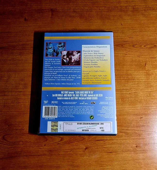 20000 LÉGUAS SUBMARINAS (Kirk Douglas/James Mason/Paul Lucas)
