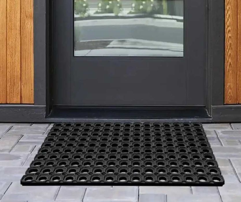 Коврик резиновый сота 100*50*1.5 см грязезащитный 4 кг килимок гумовий