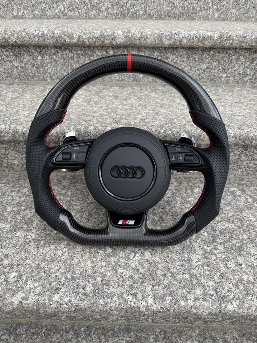 Kierownica Ścięta S-line A6 C7 A7 komplet poduszka a4 b8 A5 A3 8V