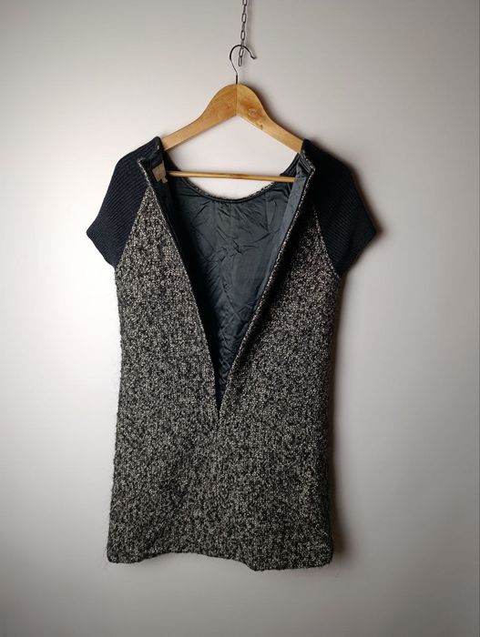 Me+em very rare dress virgin wool alpaca angora nylon blend