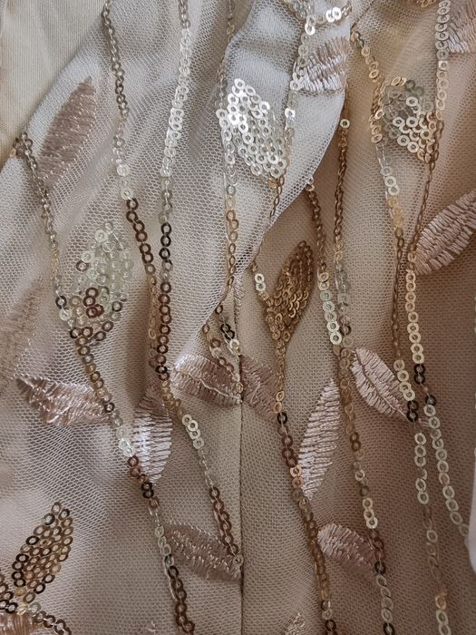 Zlota sukienka na wesele  XL