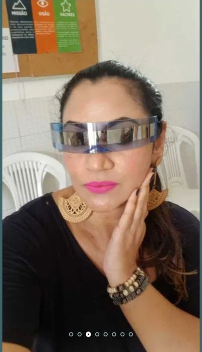 Модные космические футуристические очки