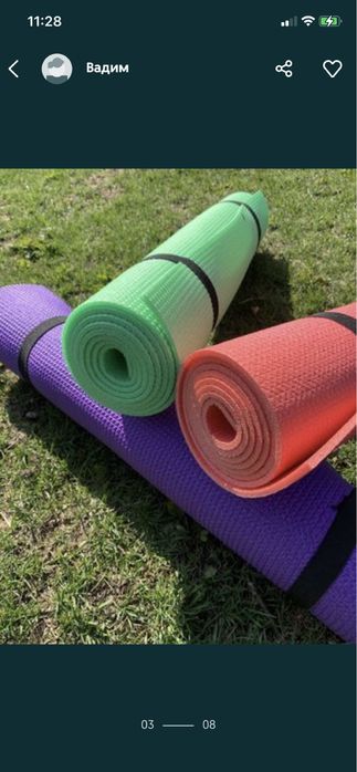 -50% скидка, Каремат, коврик для фитнеса, похода
