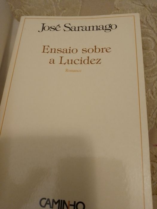Ensaio sobre lucidez - 1 edição-Saramago-caminho- com contra Capa com bela estetica-Raro -17E - Contos Dramáticos JN/DN -2E Desde 2E