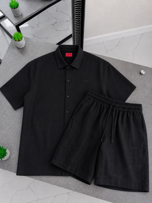 Чоловічий костюм з льону Hugo Boss