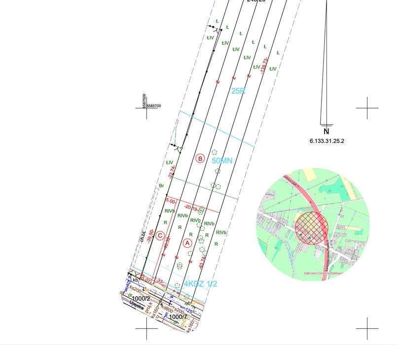 Działka budowlana 905m² + 3268m² roli | Pogoria IV | MPZP dom wolnostojący | Media w ulicy - Widok 3
