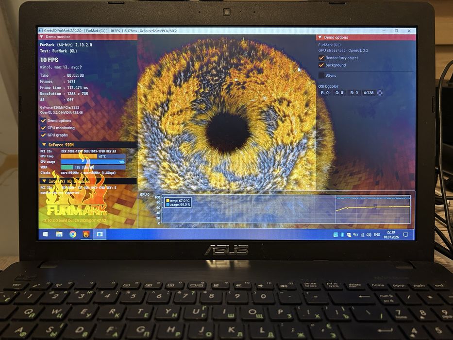 Asus x552m 2gb/320gb/920m