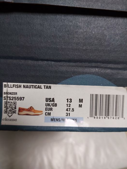 Чоловічі туфлі Sperry 47 р