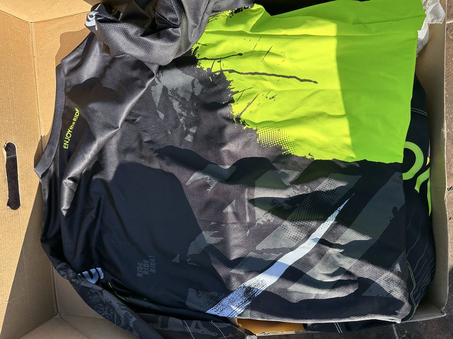 Equipamento motocross oneal amarelo