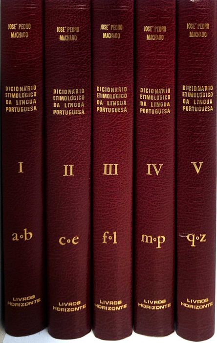 DIC Etimológico da Língua Portuguesa José Pedro Machado 5 vol