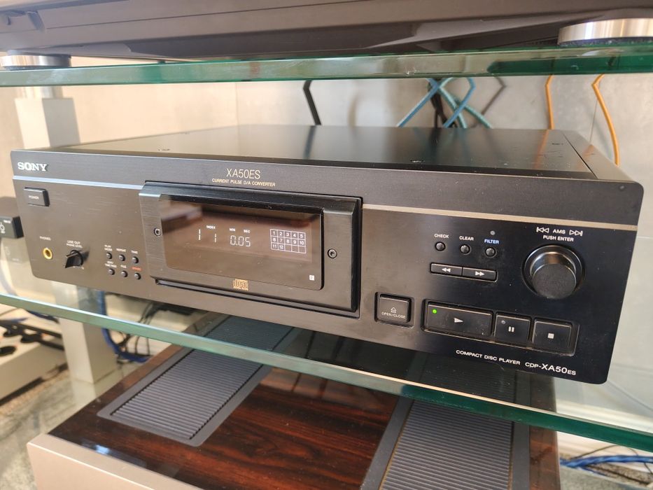 Czarny Odtwarzacz CD Sony CDP-XA50ES najwyższy model