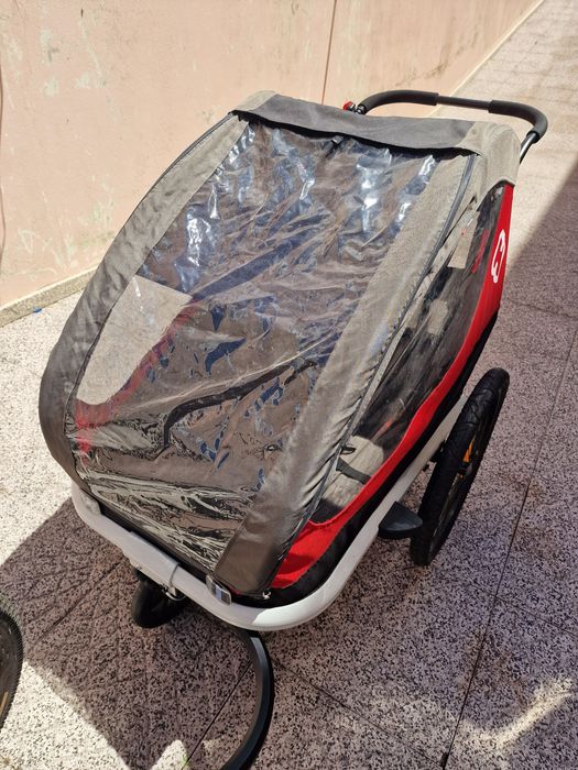 Pack familiar, 2 bicicletas e atrelado para 2 crianças