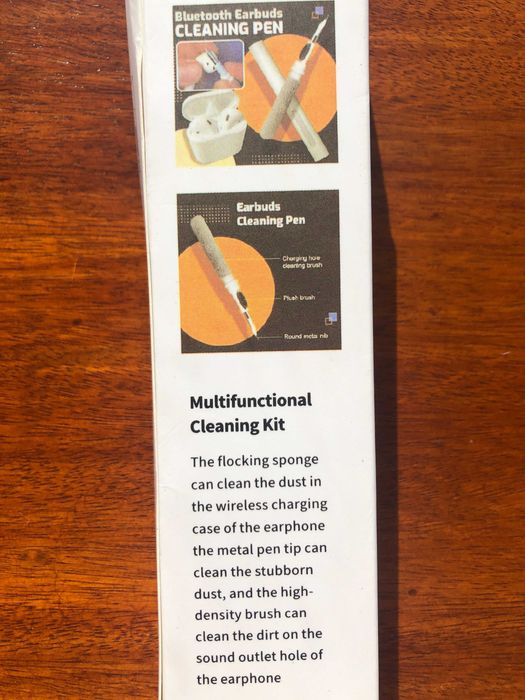 Escova de limpeza 2 em 1 para fones