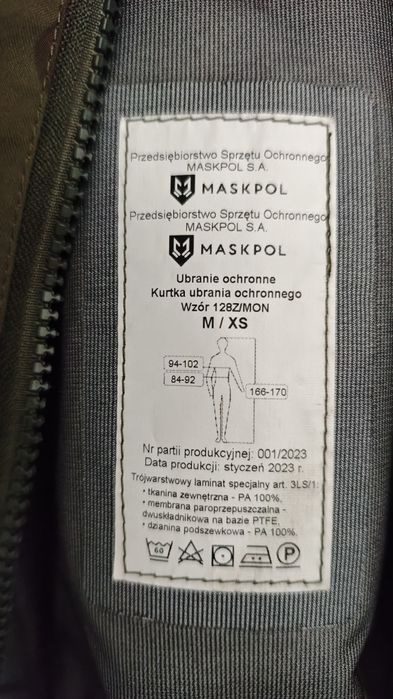 Ubranie Gore-Tex 128Z/MON
