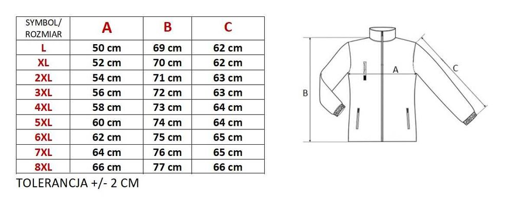 Gruby na polarze MĘSKI GOLF rozmiary od L do 3XL