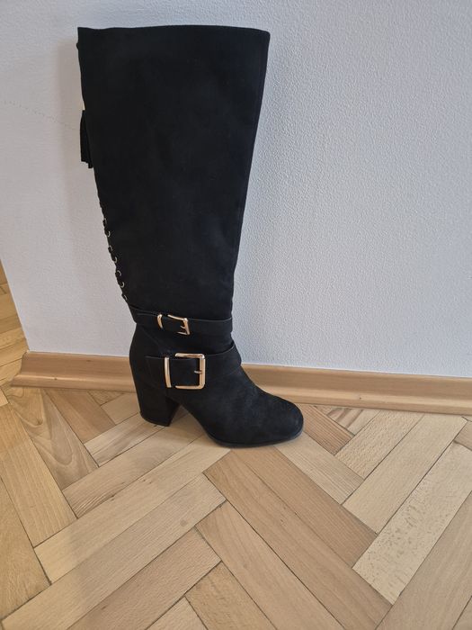 Kozaki czarne Deichmann