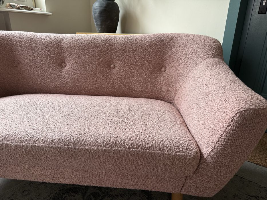 Sofa skandynawska 140x70cm  tkanina boucle
