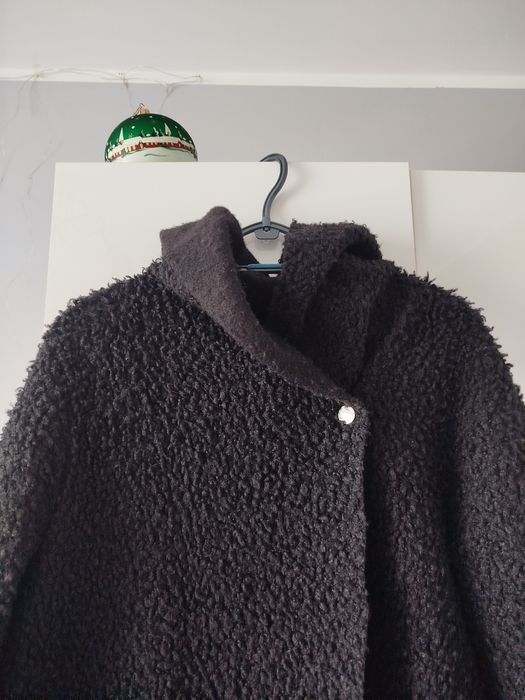 Płaszcz baranek czarny