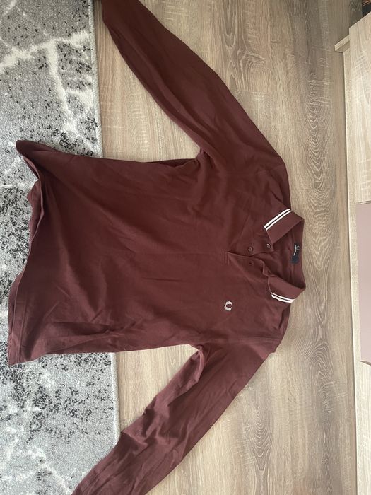 Поло fred perry вишневого цвета