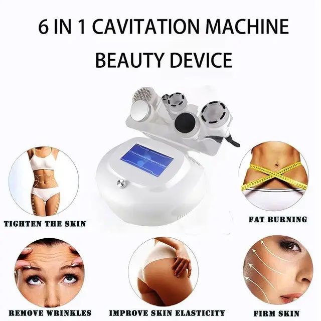 6 в 1 Многофункциональный RF Ультразвуковой вакуумный аппарат для поху