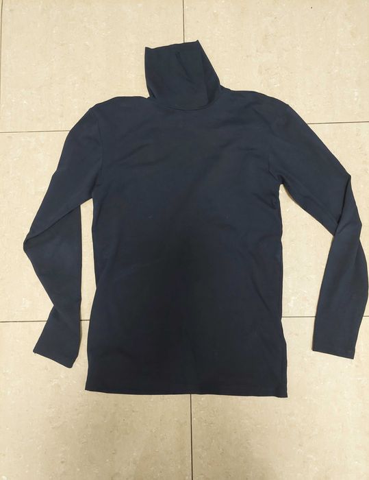 Golf cienki Zara r M wiskoza granatowy