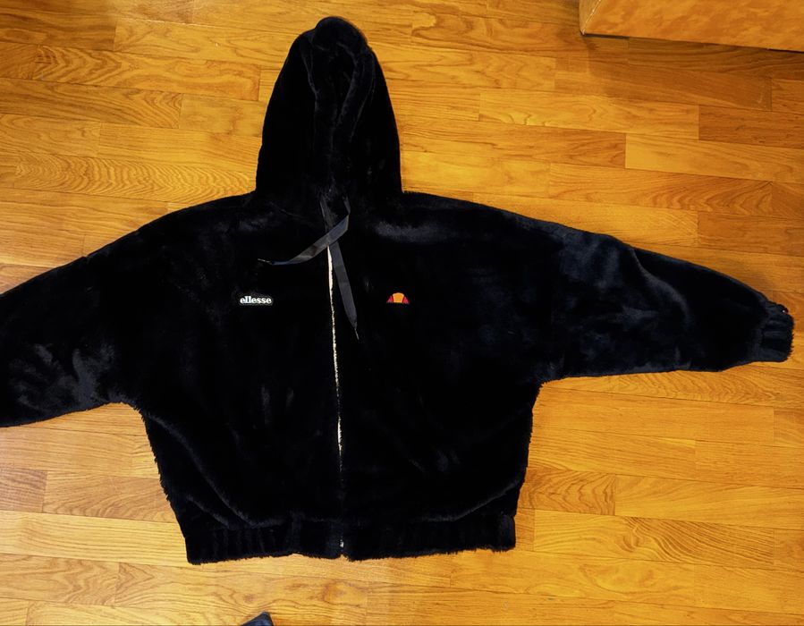 Куртка бомбер зі штучного хутра Ellesse