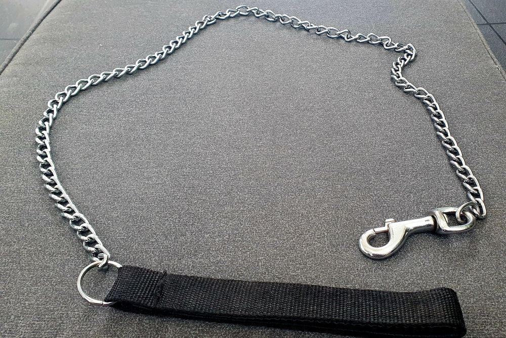 Smycz łańcuszkowa z solidnym karabińczykiem 1,28 M