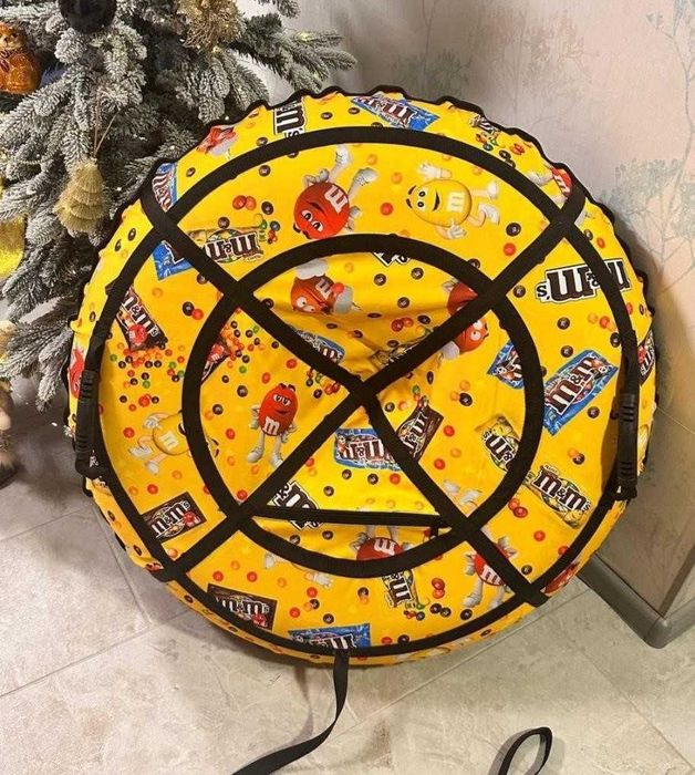 Тюбінг таблетка санки тюбинг ватрушка плюшка надувний міцний для снігу