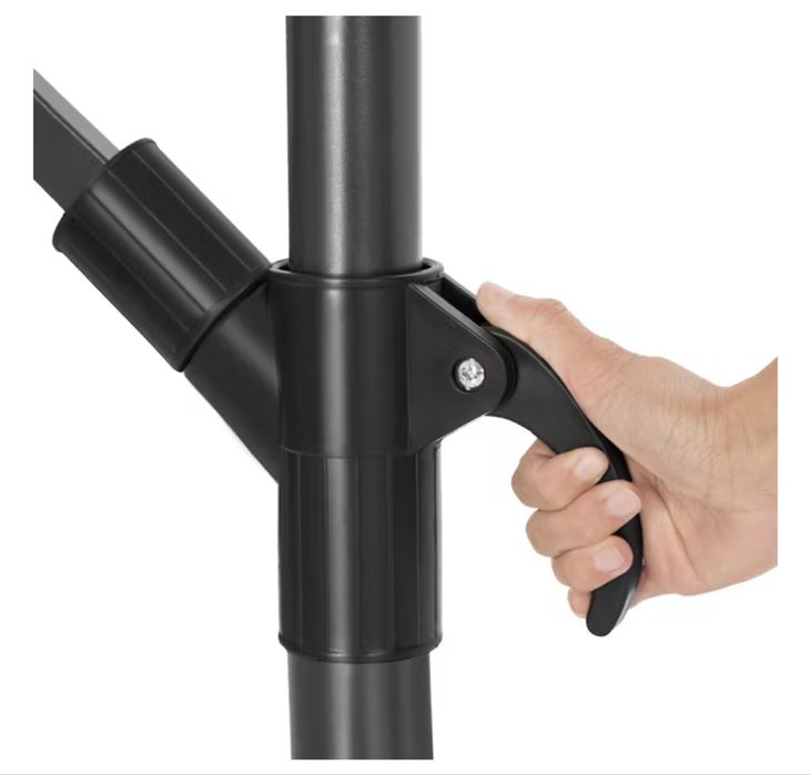 NOVO - Guarda-sol Apolo com manivela 2,5 x 2,5 m bege