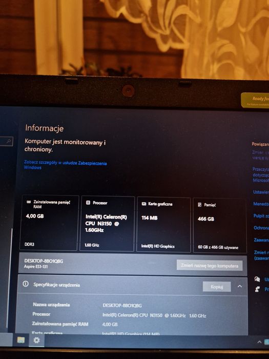 Laptop Dell aspire es11