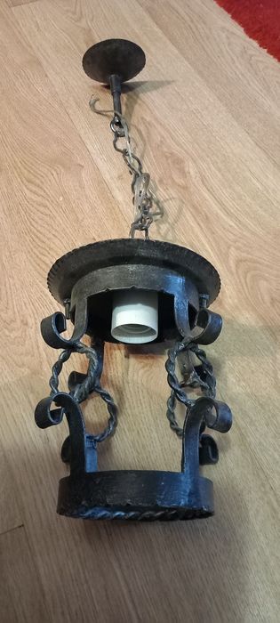 Candeeiro metal tecto