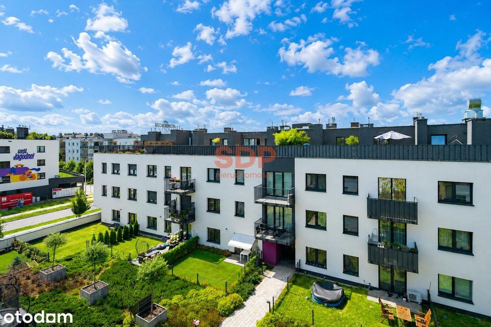 Ogród 80 m² na dachu | Pełne światła | 4 pok z balkonem