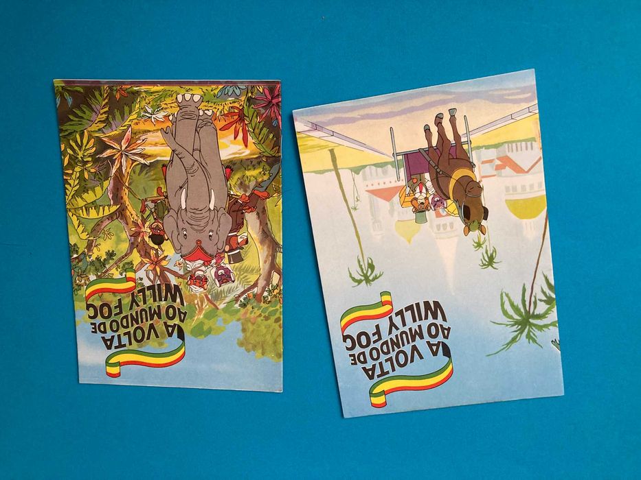 Lote de 3 Cadernos Escolares do Willy Fog Anos 80 Novos