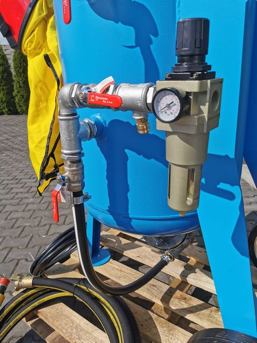 NOWA!! --7200zł NETTO-- Piaskarka 200L Zestaw do piaskowania CONTRACOR