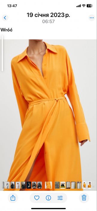 Плаття на запах,,massimo dutti,розмі L