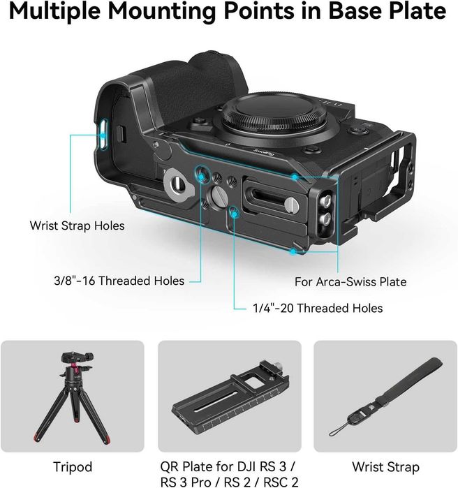 SmallRig 3928B | L-Bracket  | Fujifilm X-H2 | Fujifilm X-H2S | SELADA