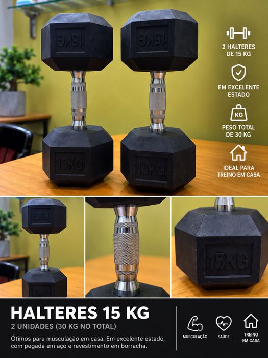 Halteres de 15 kg (par)