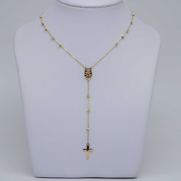 Złoty łańcuszek 585 4,05 gram 50cm ROŻANIEC Nowy WYSYŁKA GRATIS