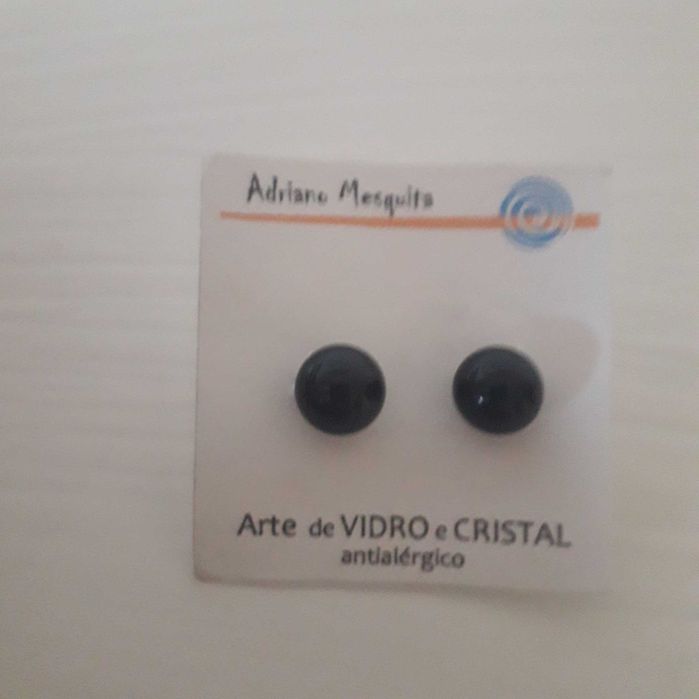 Brincos de Vidro e Cristal