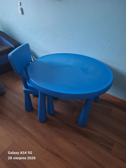 Stolik z krzesłem Mamut Ikea