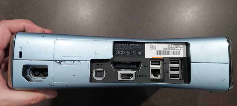 Consola Microsoft Xbox 360 Slim Azul-Cinza XBOX360