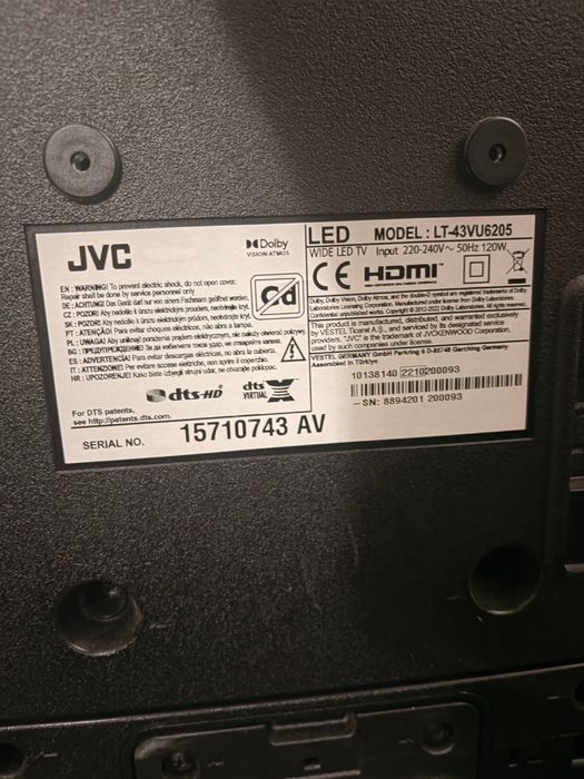 jvc  43 смарт тв  4 k
