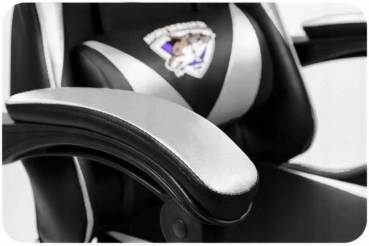 NOWY FOTEL Gamingowy Z Masażem Pleców Krzesło Dla Gracza Obrotowy