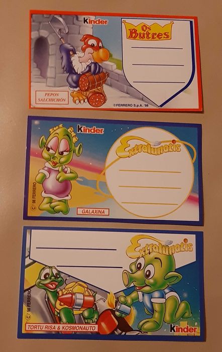 Ovo Kinder Surpresa (Série UN, EN,VQ,VC) e Kinder Chocolate