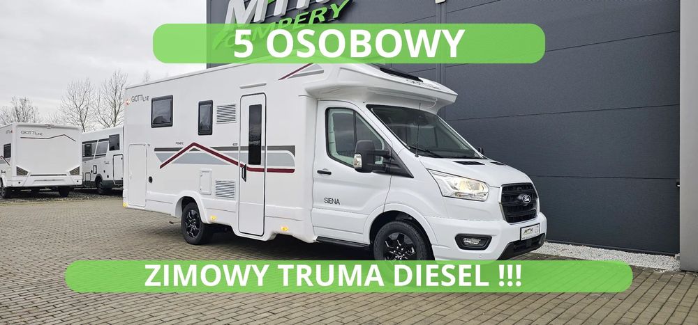 Giottiline SIENA 395 PREMIERE EDITION 5 OSOBOWY Ford Transit 8HP SYNC4 MY2025  PREMIERE EDITION Zimowy 5 osobowy Rapido Truma Diesel SYNC4