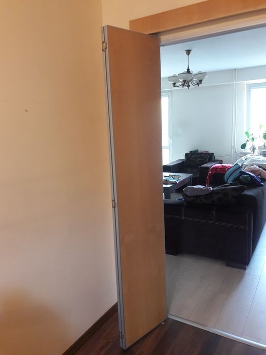 Drzwi składane, dwa skrzydła, 80x198, bez szyny