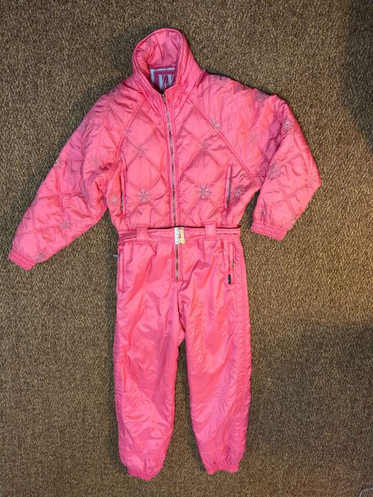 Зимовий лижнмй комбінезон Paris бренд, Франція   Теплий з вишивкою L